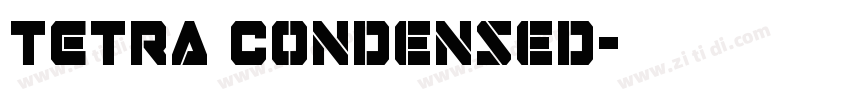 TETRA Condensed字体转换